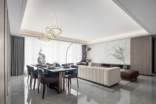 涼山彝族自治州邦泰&middot;玖熙臺現代風格四居室裝修案例