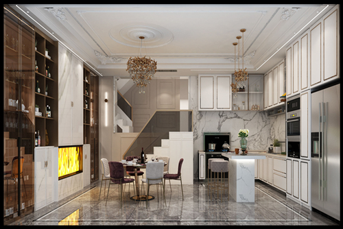 涼山彝族自治州邦泰&middot;玖熙臺現代簡約風格別墅裝修案例