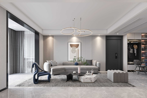 淮安市小太湖國際新城現代簡約風格三居室裝修案例