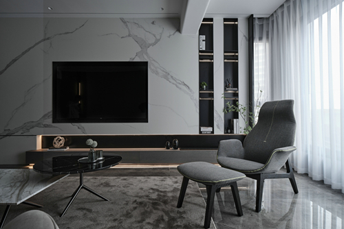 中山市怡廷豪園現代簡約風格三居室裝修案例