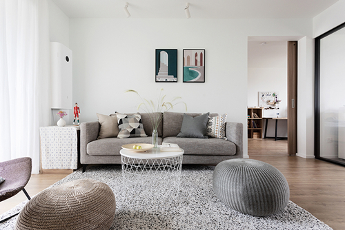 中山市德勝花園現代風格三居室裝修案例