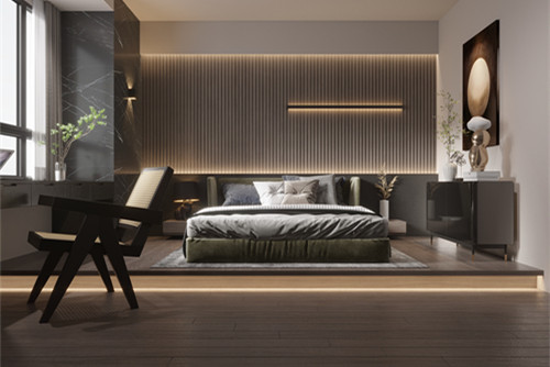 中山市居安苑輕奢風(fēng)格三居室裝修案例