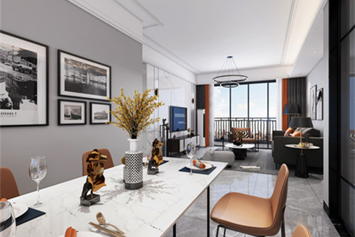 中山市盛迪嘉&middot;嘉元現代簡約風格三居室裝修案例