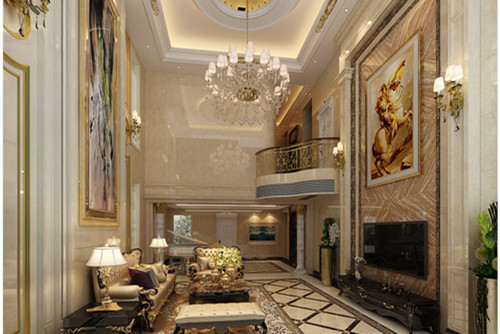 中山市三沙時代花園歐式風格別墅裝修案例