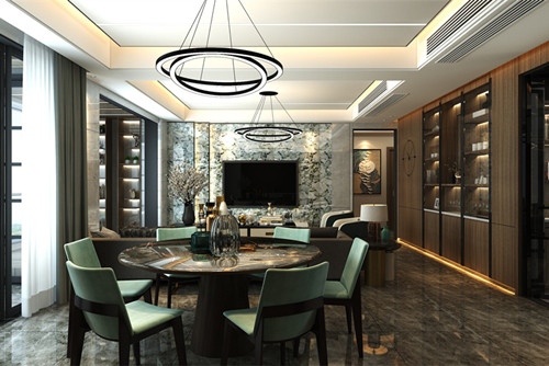 中山市米蘭陽光現(xiàn)代簡約風格四居室裝修案例