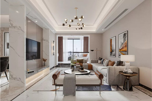 潮州市百合園現(xiàn)代簡約風格三居室裝修案例